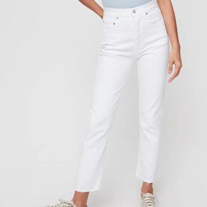 AGOLDE Riley Stretch White Jeans